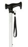 White Escort Crutch Handle Adjustable Stick Thumbnail