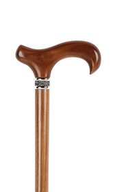 Afromosia Derby Handle Stick