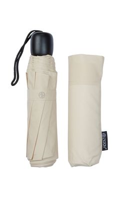 Beige Mini Folding Umbrella