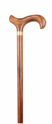 Brown Flame Scorched Derby Handle Stick