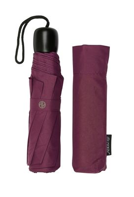 Burgundy Mini Folding Umbrella