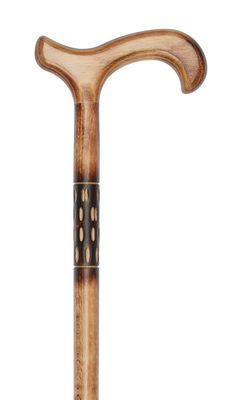 Etched &amp; Scorched Derby Handle Stick