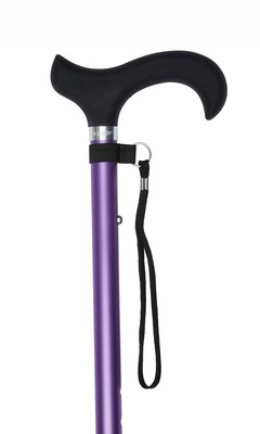 Purple Silicone Derby Handle Adjustable Stick