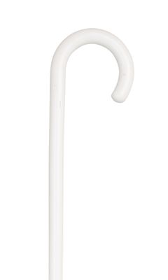 White Crook Handle Stick