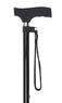 Black Silicone Crutch Handle Adjustable Stick Thumbnail