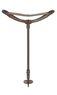 Brown Leather Shooting Stick With Brown Shaft Thumbnail