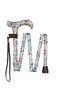 Mini Floral Pattern Folding Stick With Patterned Handle Thumbnail