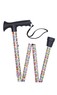 Multi Floral Pattern Folding Stick With Gel Grip Handle Thumbnail
