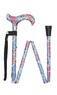 Multi Floral Pattern Folding Stick With Patterned Handle Thumbnail