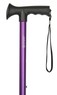 Purple Gel Grip Handle Adjustable Stick Thumbnail
