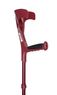 Red Comfy Grip Handle Adjustable Crutch Thumbnail