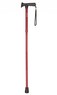 Red Gel Grip Handle Folding Stick Thumbnail