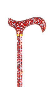 Adjustable Red Floral Stick