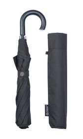 Black Crook Handle Mini Folding Umbrella