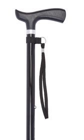 Black Crutch Handle Adjustable Stick With Shock Absorber