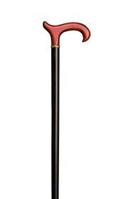 Black &amp; Red Derby Handle Stick