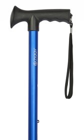 Blue Gel Grip Handle Adjustable Stick