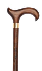 Brown Extra Long Derby Handle Stick