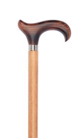 Natural Brown Extra Strong &amp; Long Derby Handle Stick