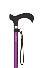 Purple Soft Touch Handle Adjustable Stick